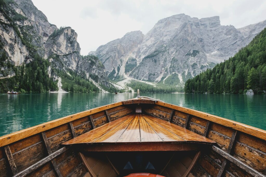 Boat on lake